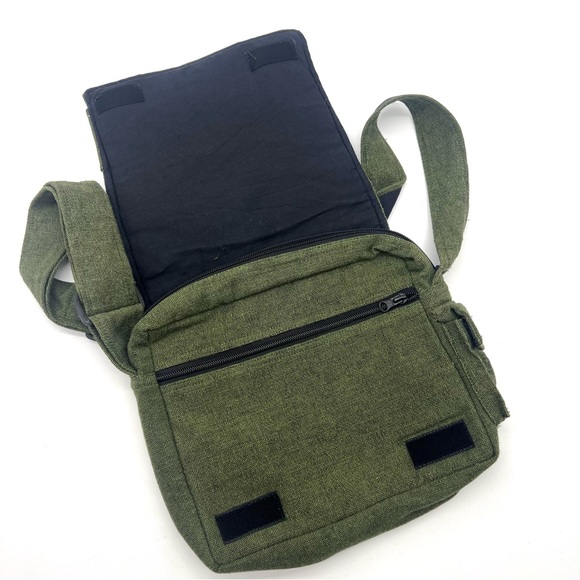 Lukla Green Messenger Bag with Sun Moon Embroidery - Picture 10 of 12